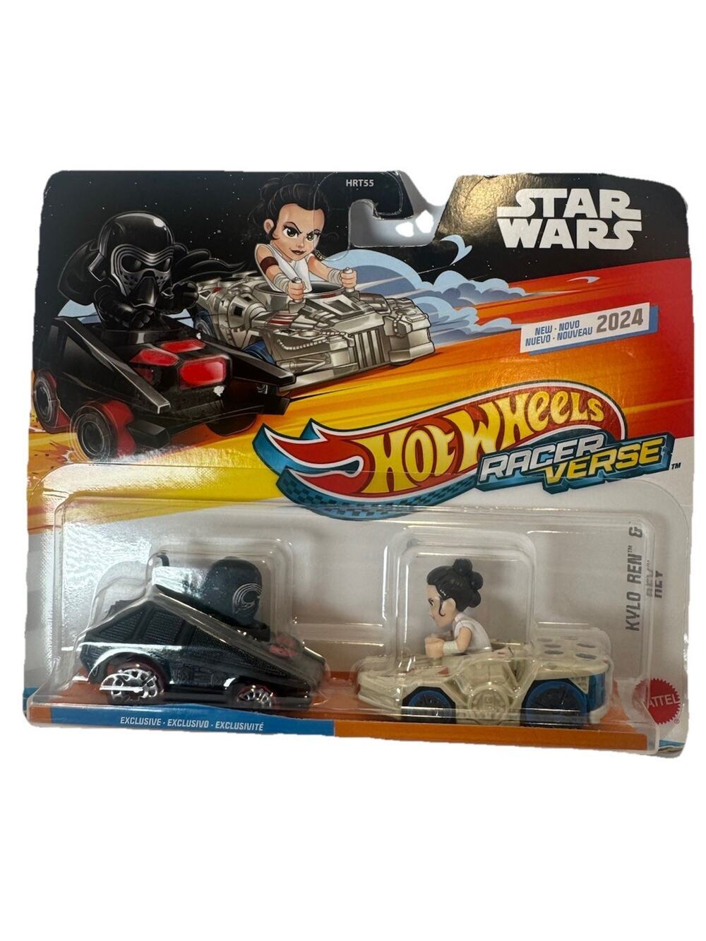 Hot Wheels RacerVerse Star Wars Kylo Ren & Rey 2-Pack Exclusive 2024 New